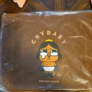 POPMART CRYBABY TOTE Brown Crybaby